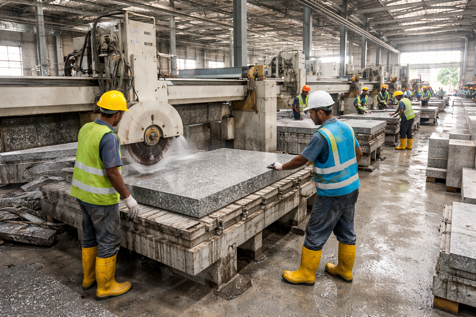 Granite processing facility